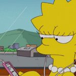 Lisa Simpson escuchando música