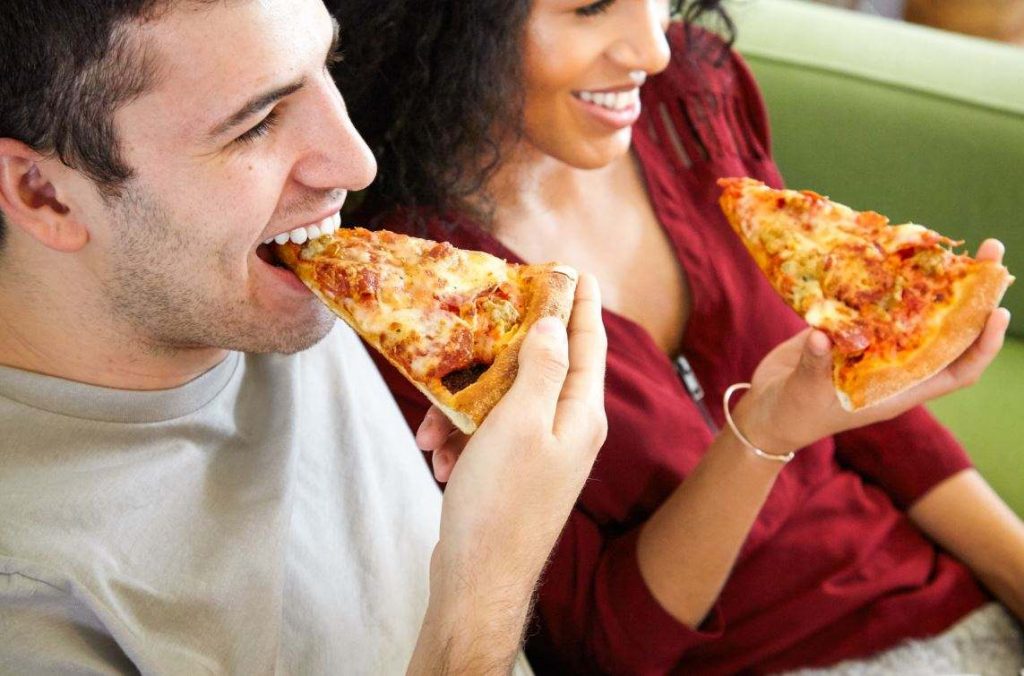 Compartir pizza